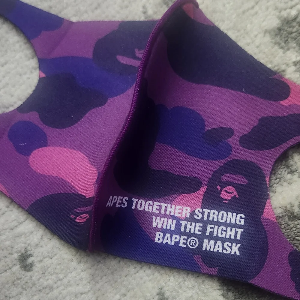 BAPE Color Purple Camo Mask